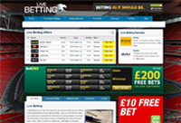 live betting screenshot