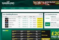 live gambling screenshot