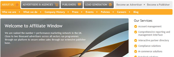 Affiliate Window shot